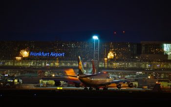 Busiest airports in Europe, the fourth one is in Frankfurt
