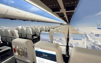 Il futuro degli aerei: niente finestrini e vedute panoramiche per tutti